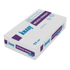 Knauf Мульти-Финиш, гипсовая шпаклевка (1-5 мм), 25 кг Knauf Мульти-Финиш, гипсовая шпаклевка (1-5 мм), 25 кг
