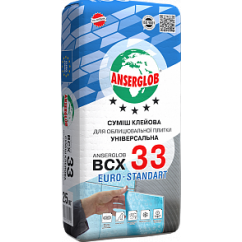 Клей для плитки - Anserglob BCX-33, 25 кг Клей для плитки - Anserglob BCX-33, 25 кг