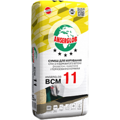 Клей Anserglob BCM-11 для газоблока, 25 кг Клей Anserglob BCM-11 для газоблока, 25 кг