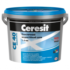 Ceresit CE 40 Aquastatic - Водоотталкивающая затирка для швов, 5 кг