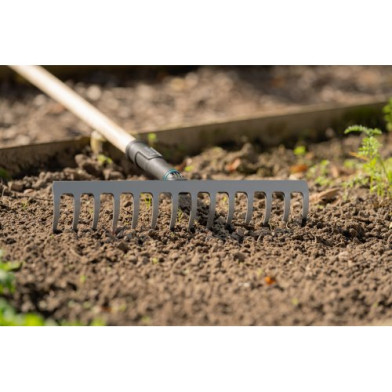 Грабли Gardena PureLine стальные, 36 см, с ручкой - 
