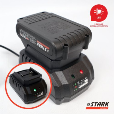 Кусторез аккумуляторный STARK CHT-2105, 21 В, для травы, кустов и деревьев - 
