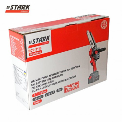 Мини-пила аккумуляторная STARK BCS-2115, 2 АКБ 21 В, 150 мм, кейс - 