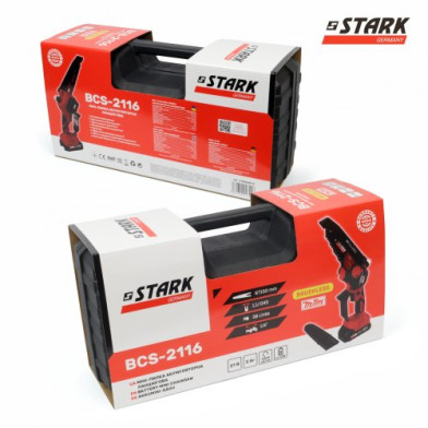 Мини-пила аккумуляторная STARK BCS-2116, бесщеточная, 21 В, 150 мм, кейс - 