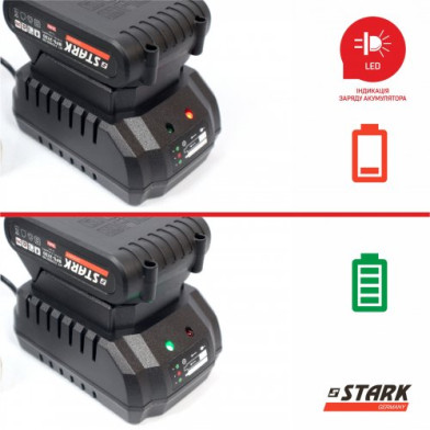 Секатор аккумуляторный STARK BPS-2130, 21 В, до 30 мм, кейс - 