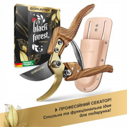 Секатор GRUNTEK PROFI Black Forest Edition плоскостной, до 18 мм, в кобуре Секатор GRUNTEK PROFI Black Forest Edition плоскостной, до 18 мм, в кобуре