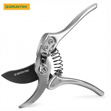 Секатор GRUNTEK Silber-Schnitt плоскостной, до 25 мм, 230 мм, алюминий - 