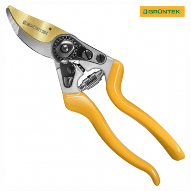 Секатор GRUNTEK Z-25 Professional плоскостной, до 22 мм, 215 мм - 