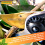 Секатор GRUNTEK Z-25 Professional плоскостной, до 22 мм, 215 мм
