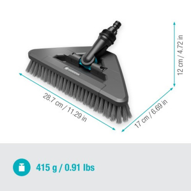Щетка Gardena Cleansystem Flex мягкая, 13 см - 